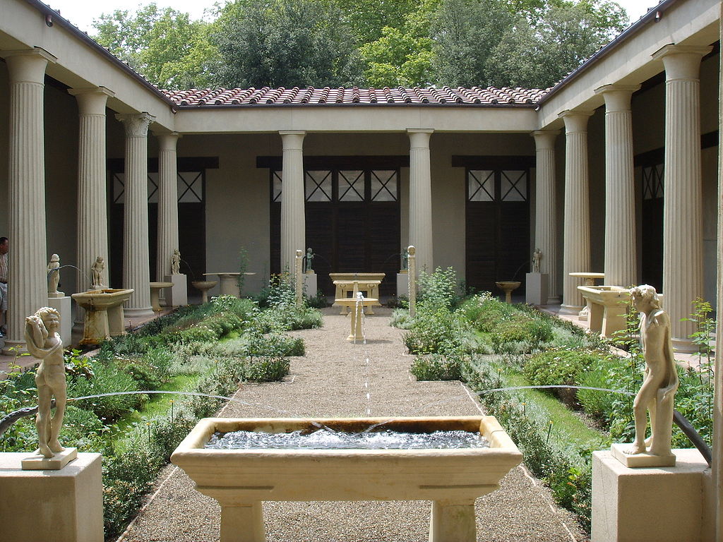 Ricostruzione del giardino della Casa dei Vettii di Pompei