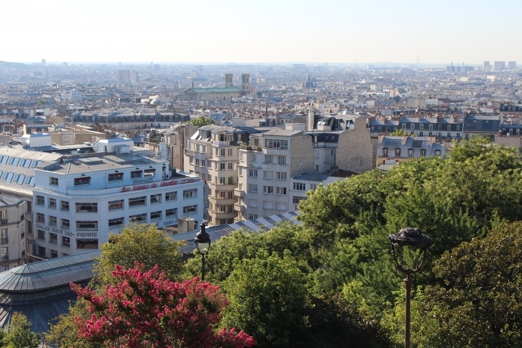 il quartiere di montmartre dall'alto