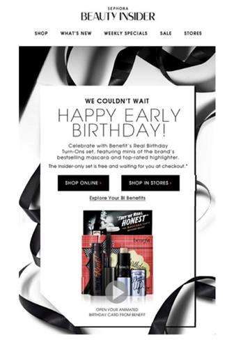 esempio di email di compleanno