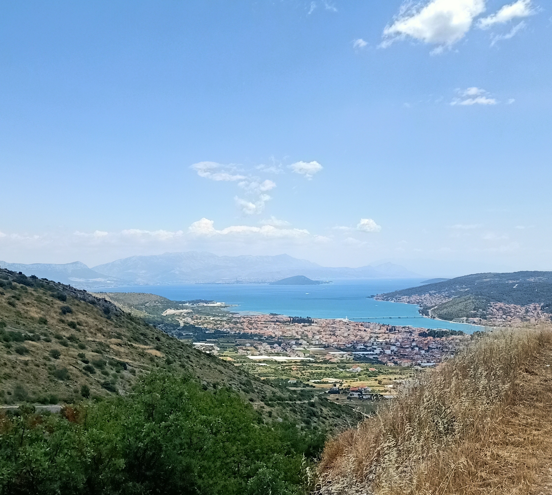 trogir vista dall'alto