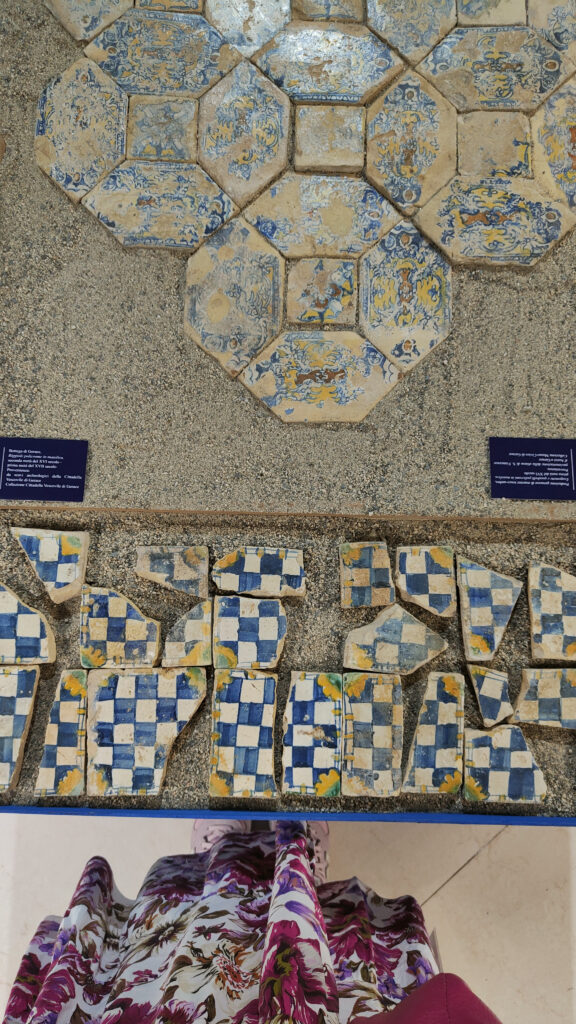 gerace resti del pavimento della chiesa di san francesco
