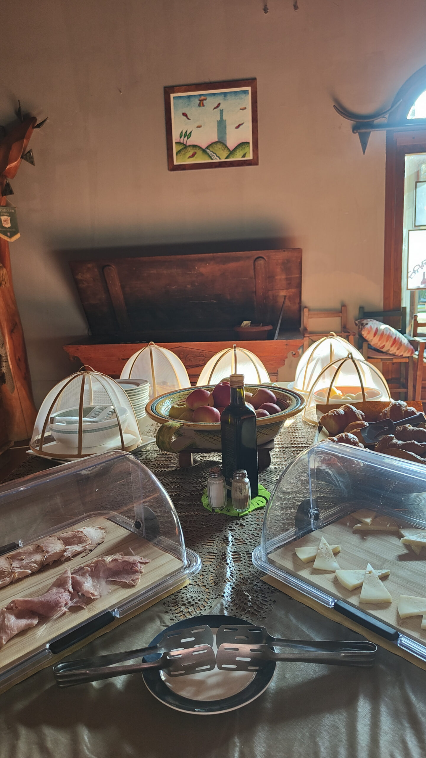 buffet della colazione alla tenuta il corno